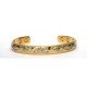 Chain Link Design Silver & Gold Finished Copper Bangle